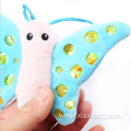 Cute butterfly shape paper wings catnip pet toy